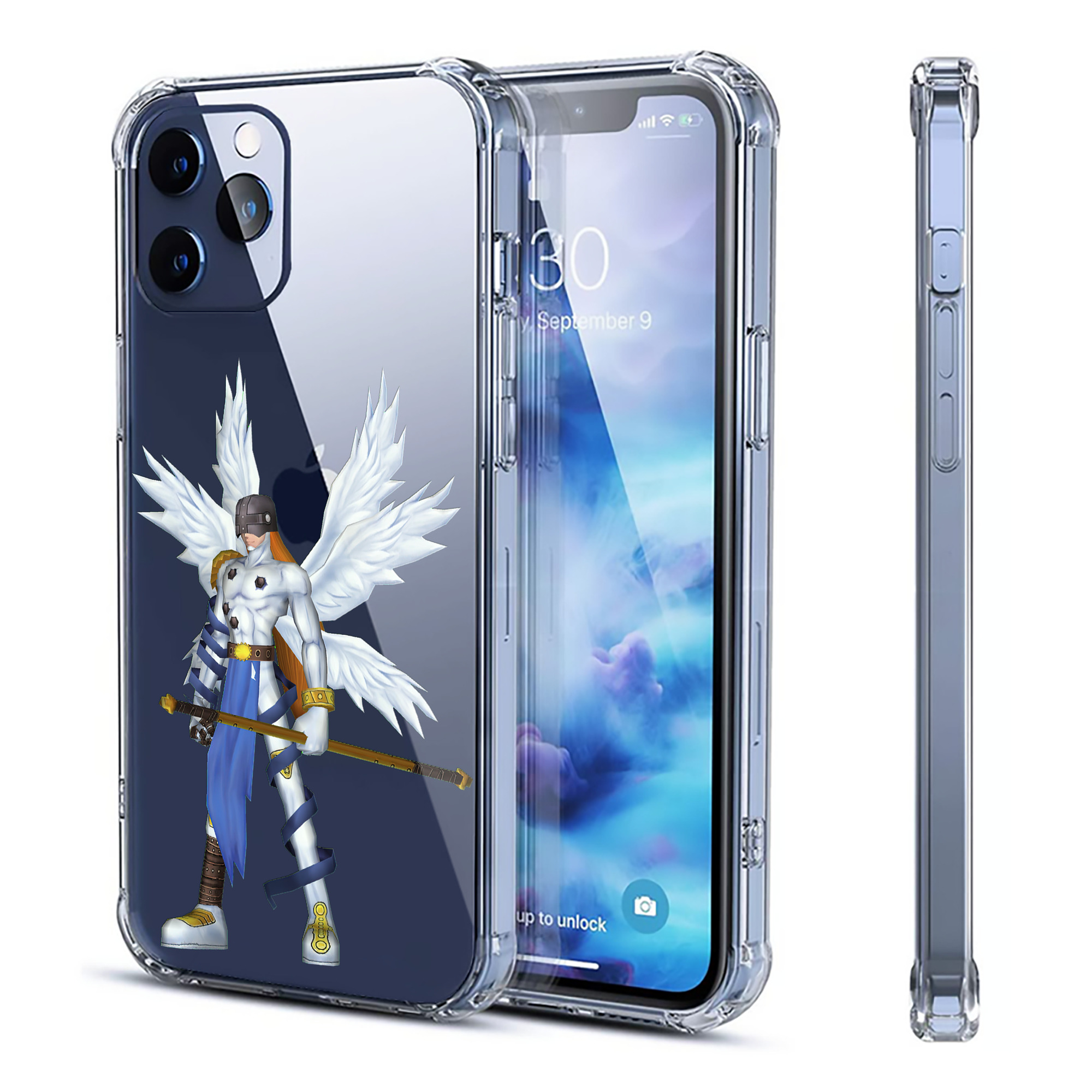 （画像用） Digimon デジタルモンスター/デジモン 【iPhone 12シリーズ対応】透明スマホケース（クリアソフトケース）